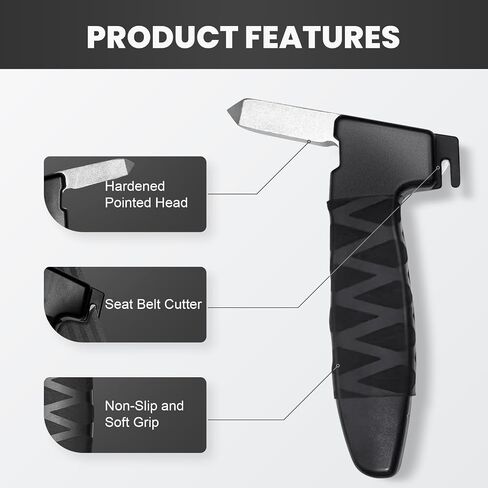 2 Pack Auto Cane Portable Support Handle ، مساعدة مقبض السيارات للمسنين 3 في 1 مقبض سيارات متعدد الوظائف لكبار السن والمعاقين ، حزام مقبض السيارات مع شريط النايلون (أسود) in Saudi Arabia