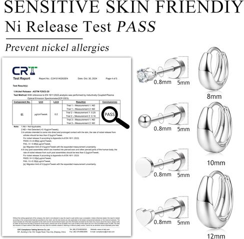 FIASASO Chunky Gold Hoops Earrings for Women Hypoallergenic - 7 Pairs Surgical Stainless Steel Flat Back Stud Hoop Gold Earring Stack Small Cartilage Earrings Sets for Multiple Piercing in Saudi Arabia