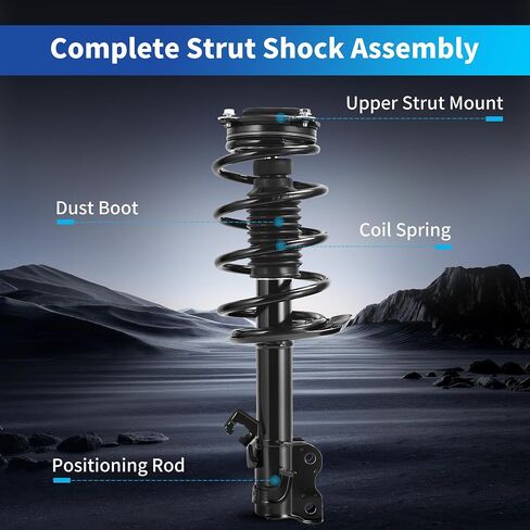 LEDKINGDOMUS Front Complete Strut Shocks and Coil Spring Assembly Compatible with 2014-2019 Sentra in Kuwait