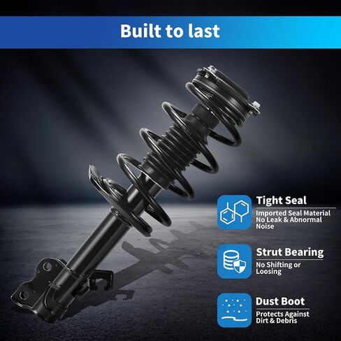 LEDKINGDOMUS Front Complete Strut Shocks and Coil Spring Assembly Compatible with 2014-2019 Sentra in Kuwait