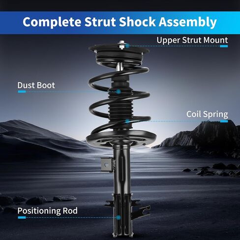 LEDKINGDOMUS Front Complete Strut Shocks and Coil Spring Assembly Compatible with 2014-2019 Sentra in Kuwait