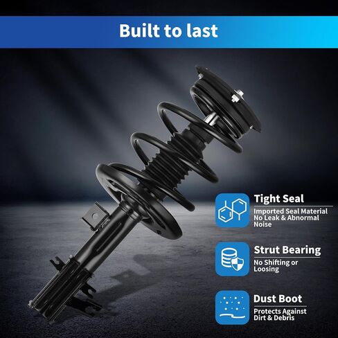 LEDKINGDOMUS Front Complete Strut Shocks and Coil Spring Assembly Compatible with 2014-2019 Sentra in Kuwait