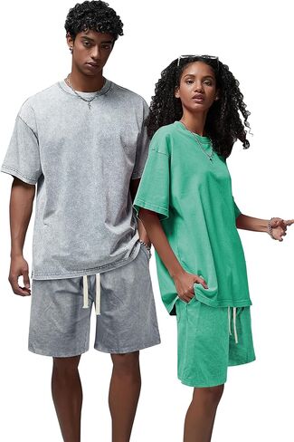 Derminpro Men's Cotton Short Sets 2 Piece Outfits Casual Summer Short Sleeve/Sleeveless Tracksuits in Kuwait