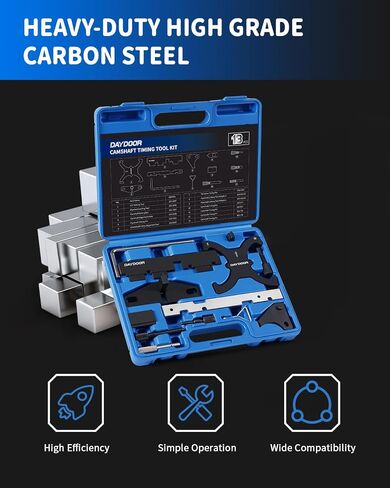 DAYDOOR Timing Tool Kit, 13 Pcs Camshaft Locking Tool Compatible with Ford Focus Kuga Fiesta Fusion Escape 1.5 1.6 2.0 2.3 EcoBoost Mazda 2.5L, Ford 1.6L VVT Ti-VCT 1.5L Ti-VCT Timing Locking Tool in Saudi Arabia
