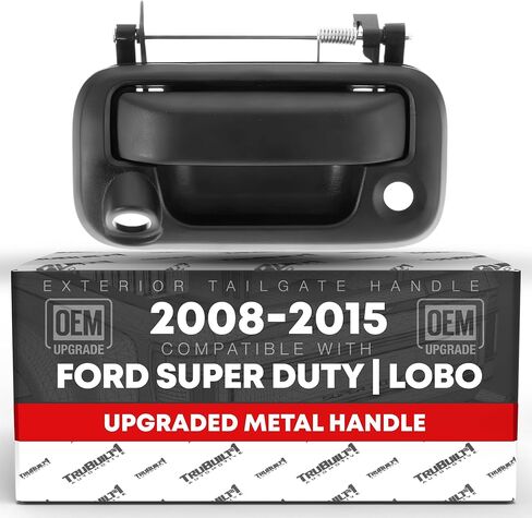 Tailgate Handle w/Camera Hole - Compatible with 2004-2016 Ford F-150, F-250, F-350, F-450, F-550 Super Duty, 07-09 Explorer Sport Trac; 06-08 Lincoln Mark LT - Textured Black - OEM 8L3Z-9943400-AC in Saudi Arabia