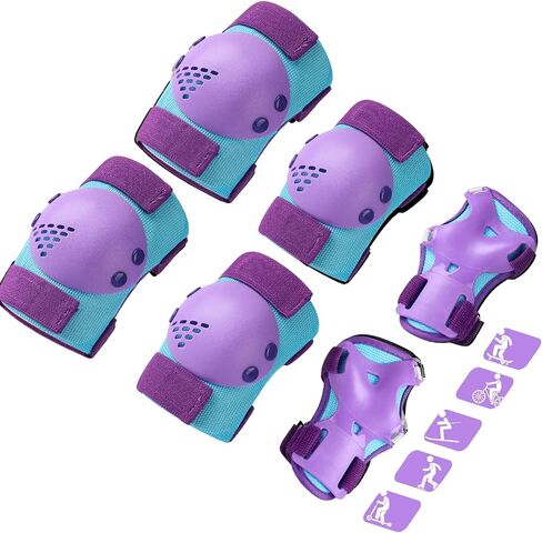 Kids Protective Gear Knee Pads Elbow Pads for Kids, Toddler Knee Pads and Elbow Pads Set Wrist Guards for Roller Skate Biking, Riding, Cycling Skating Scooter in Saudi Arabia