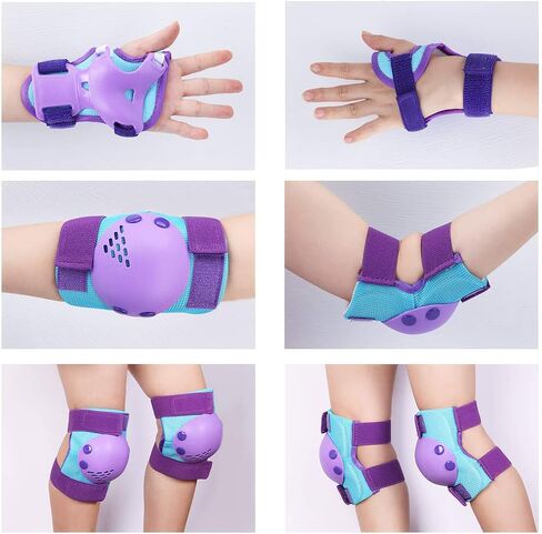 Kids Protective Gear Knee Pads Elbow Pads for Kids, Toddler Knee Pads and Elbow Pads Set Wrist Guards for Roller Skate Biking, Riding, Cycling Skating Scooter in Saudi Arabia