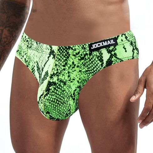 JOCKMAIL 2PCS/Pack Men's Leopard Print Underwear Briefs Sexy Comfort Soft Stretch Classic Fit Serpentine Briefs in Saudi Arabia