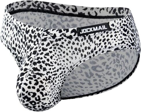 JOCKMAIL 2PCS/Pack Men's Leopard Print Underwear Briefs Sexy Comfort Soft Stretch Classic Fit Serpentine Briefs in Saudi Arabia