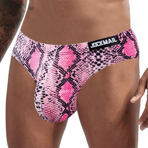 Jockmail 2PCS/Pack Men Leopard Brint Brint Bruffs Sexy Comfort Soft Stretch Classic Fit Serpentine Buids in Saudi Arabia