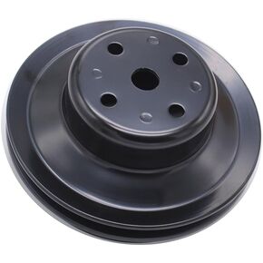1 pc SHLPDFM Black Steel BBC 3 Triple Groove Crankshaft Pulley Long Water Pump Fits for Big Block Chevy Long Water Pump 396 427 454