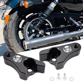 تخفيض روابط الكتل مجموعة متوافقة مع Harley Touring Street Glide Road King Electra Glide Classic Special Custom Road Glide CVO 2009-2025 （1 Inch）