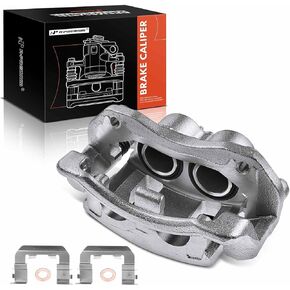 A-Premium Disc Brake Caliper Assembly with Bracket Compatible with Select Hyundai Models - Santa Fe & Santa Fe XL 2013-2019, Santa Fe Sport 2017-2018 - Front Left Driver Side