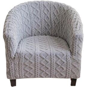 Eco-Ancheng Club Chair Slipcover - Stretch Barrel & Tub Chair Covers - Armchair & Sofa Cover - Removable Couch Protector for Living Room,07