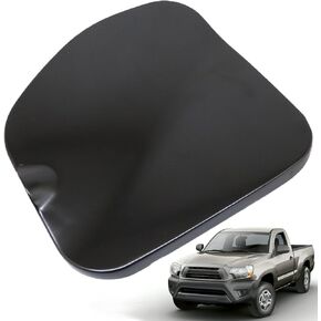 FZJDSD Fuel Door Cover 7730504904 Compatible with Toyota Tacoma 2005-2015 Replace 77305-04901 77305-04904 Fuel Gas Tank Door Black Steel Bed Gas Cover Cap Fuel Filler Lid Fuel Gas Cap Cover Door