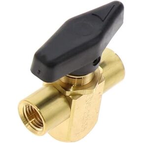 Hendrickson VS -22535 - Surelok 3 -Way Ball Valve - Manual ، 1/4 "NPT Ports
