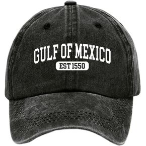 Gulf of Mexico Hat Vintage Gulf of Mexico Baseball Cap for Men Women
