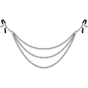 Nipple Chain Clamps for Women Adjustable Body Clamps with Chain Non Piercing Body Jewelry