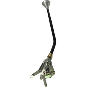 Lokar XCOS6AODFM Cable Operated Shifter Kit with Black 6" Lever and Mushroom Knob for Ford AOD Transmission