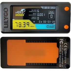 NerdMiner V2 78KH/s Mini Lottery BTC Miner Solo Miner, Clock and Price Ticker