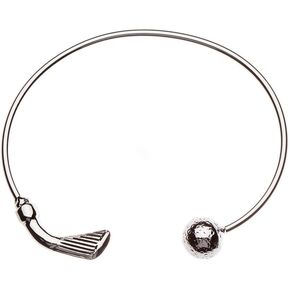 Sportybella Golf Bracelet, Golf Jewelry- Golf Cuff Bangle Bracelet for Female Golf Players