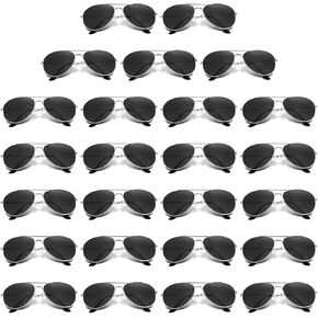 Mepase 25 Pack Classic Pilot Sunglasses for Men Women Polarized Military Driving Sun Glasse Vintage UV Proof Glasses