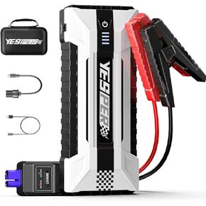 YESPER Car Battery Jump Starter- 4120A Peak Portable Car Starter (All Gas, up to 10.0L Diesel Engine) with Booster, 12V Jump Box Battery Jump Pack with Carry Case& DSLI Safe Tech