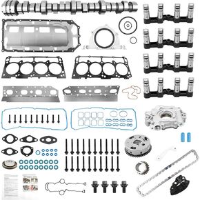MDS 5.7L HEMI عمود الحدبات طقم مع مجموعة مضخة زيت ، متوافقة مع 2009-2015 Chrysler 300 Dodge Challenger Charger Durango RAM 1500 Jeep Grand Cherokee Commander ، استبدل# 53022372AA 5038684AA