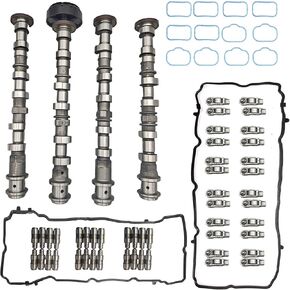 Engine Camshafts Rockers Lifters Kit Fits for 2011-2016 Chrysler, Dodge, Ram 3.6L V6 Pentastar Replace OE 5184377AG 5184378AG 5184379AG 5184380AG