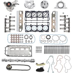 5.7 HEMI MDS Lifters Camshaft Oil Water Pump Timing Chain Head Gasket Bolts Overhaul Replacement Set for 2009-2015 Dodge Durango Ram 1500 Chrysler Aspen 53022263AF