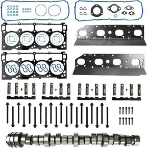 5.7 Cam MDS Lifter Kit with Head Gasket Bolts Camshaft Replacement fit for Jeep Chrysler Dodge Ram 1500 Durango 2009-2019 5.7L V8 53022263AF 53021726AD
