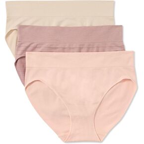 Warner's Women's Blissful Benefits No Pinching No Problems Dig-Free Seamless Stretch 3-Pack Bikini Wrw251bk10