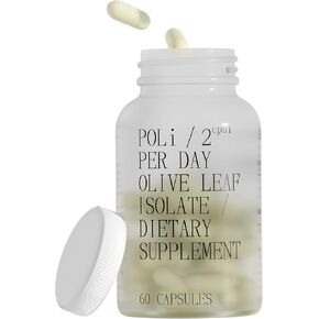 إلى الأبد شاب بولي | ملحق أوراق الزيتون الملحق الغذائي | 10mg من هيدروكسيتيروسول ، 100 ملغ أوليوروبين | ملحق دعم المناعة | اليونان تصنيع | زجاجة من 60 كبسولات نباتية (30 حصص)