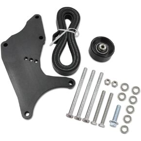 LS Dual Alternator Bracket Kit for GM 4.8L 5.3L 6.0L 6.2L Vortec V8 Engine 1999-2013 with Idler Pulley Belt Kit