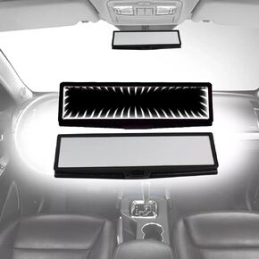 LED ثلاثي الأبعاد مرآة الثقب الأسود ، 11 بوصة مرآة الرؤية الخلفية الداخلية ، مقطع على مرآة الرؤية الخلفية ، مرآة سيارة واسعة الزاوية ، مرآة الرؤية الخلفية الموسعة للسيارة ، ملحق مرآة الرؤية الخلفية العالمية