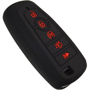 Silicone Key Fob Cover for Ford F150 Mustang Explorer Expedition Escape Edge Bronco Transit Maverick and Lincoln Navigator Nautilus Aviator Corsair
