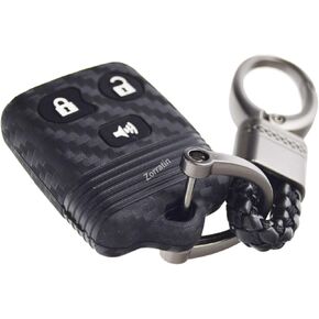 واقي غطاء FOB مفتاح السيليكون الكربوني لـ Flip Key Ford F150 F250 F350 F450 F550 Explorer Ranger Escape