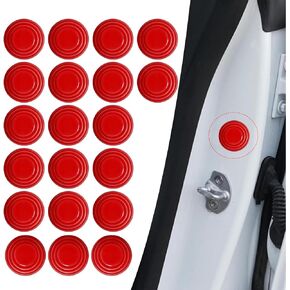 20 PCS Car Door Edge Guards, Multifunctional Silicone Buffer Cushion Car Door Protector Edge Guards, Car Door Shock Absorber Cushion, Universal for Most Cars (Black)