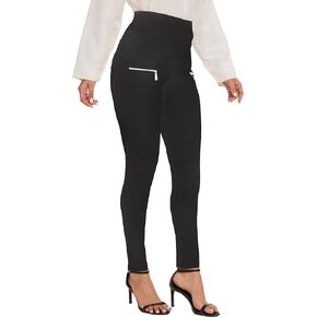 Pull on Dress Pants for Women Work Pants Womens Stretchy High Waitsted Business Casual Zipper Skinny Pant