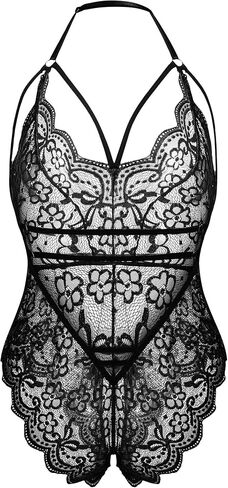 Lollo Vita Women Lingerie Bodysuit Admoit Floral Babydoll One Piece Sleepwear in Kuwait