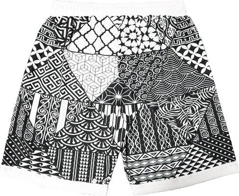 Mens Graphic Sport Athletic Shorts Light Weight Mesh Workout Training Drawstring Basketball Shorts in Kuwait