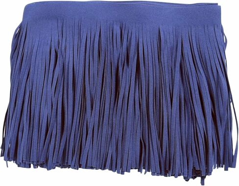 3 Yards 6 Inch Faux Leather Fringe Trim for DIY Sewing Craft Garment Hem Accessories Handbag Embellishment Decoration (Black) in Kuwait