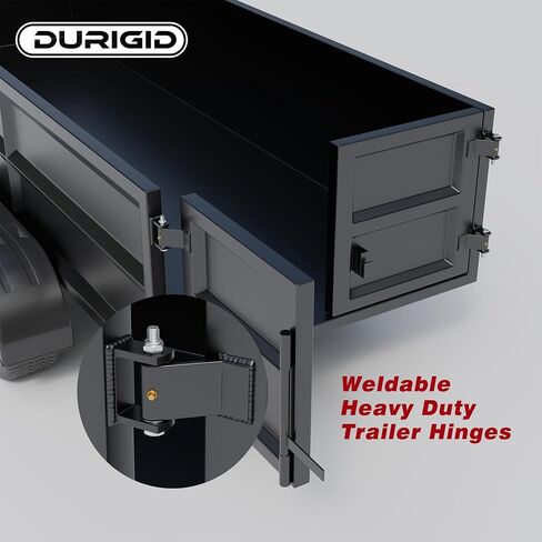 Heavy Duty Dump Trailer Hinges, 8 Pack, Black, Steel, Unfinished, Surface Mount in Saudi Arabia