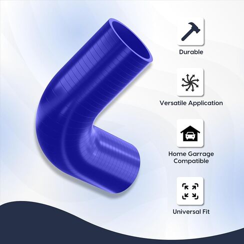 Endure 90 Degree Elbow Coupler Silicone Hose 4-Ply, 4-Inch(102mm), Couplers for High Performance Vehicles, Intake Piping, Length(102mm), Thickness (5mm), Automotive Silicone Hose Black in Saudi Arabia