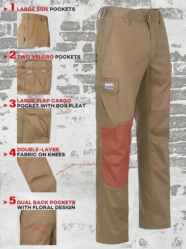 FR Ristop Pants for Men 6.5oz Flame Resistant Pants (2112& CAT2) 6-Pockets with Double Reinforced Knees in Saudi Arabia
