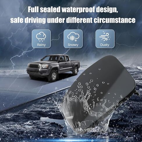 Fuel Filler Lid Fuel Gas Door Cover Compatible with 2005-2015 Toyota Tacoma 6 ft bed Replace 77305-04905 in Saudi Arabia