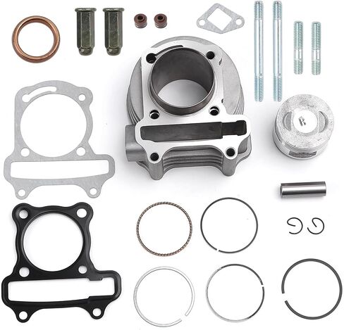 طقم إعادة بناء الأسطوانة العلوية من Minho مع حشية حلقة المكبس لـ GY6 50CC 100CC 139QMA 139QMB Engine ، 50mm Taotao in Kuwait