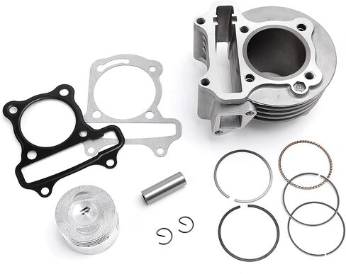 طقم إعادة بناء الأسطوانة العلوية من Minho مع حشية حلقة المكبس لـ GY6 50CC 100CC 139QMA 139QMB Engine ، 50mm Taotao in Kuwait