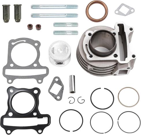 طقم إعادة بناء الأسطوانة العلوية من Minho مع حشية حلقة المكبس لـ GY6 50CC 100CC 139QMA 139QMB Engine ، 50mm Taotao in Kuwait