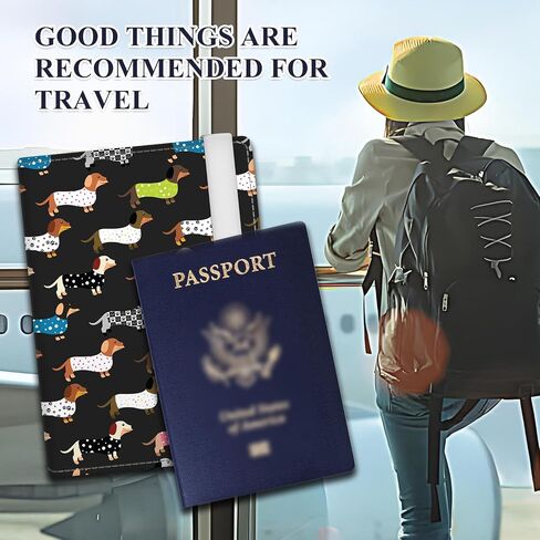 Passport Holder for Travel Essentials, RFID Premium Leather Passport Wallet Cover Case for Travel Must Haves Accessories, Passport Book Holders for Women Men Cute Boho Dragonflys in Kuwait
